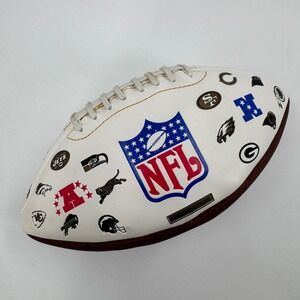 Fotoball NFL Football ‎ White Brown 2001 Limited Edition Castrol Logo